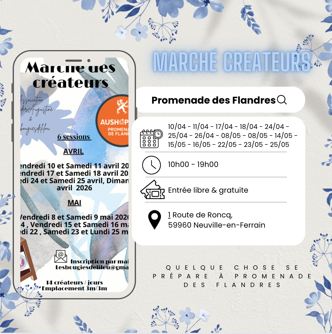 Marché de  Créateur Promenade de Flandres